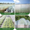 Cross-border, cuttable garden insect netting. 60-mesh polyvinyl sliced ​​garden greenhouse insect netting.