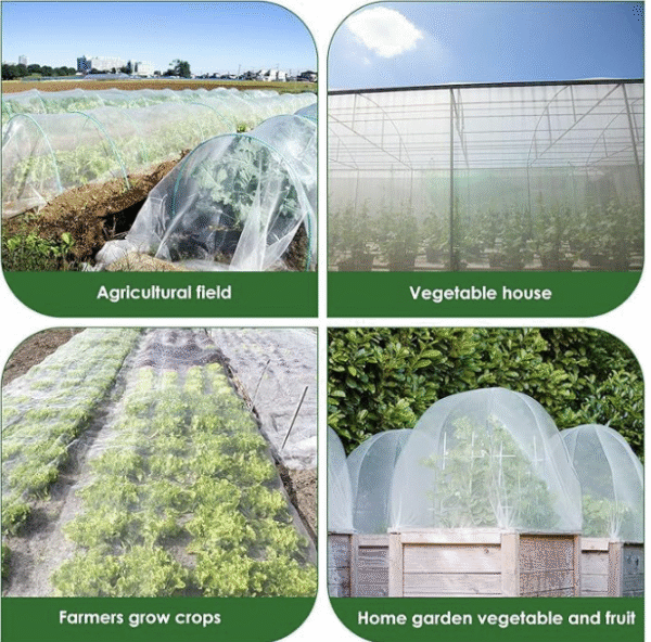 Cross-border, cuttable garden insect netting. 60-mesh polyvinyl sliced ​​garden greenhouse insect netting.