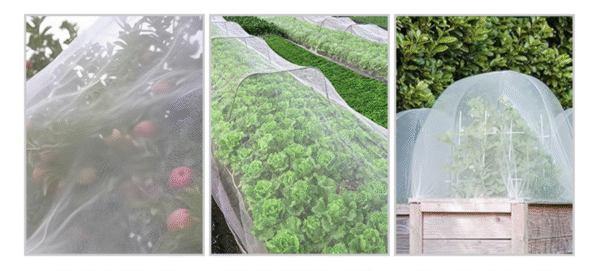Cross-border, cuttable garden insect netting. 60-mesh polyvinyl sliced ​​garden greenhouse insect netting.