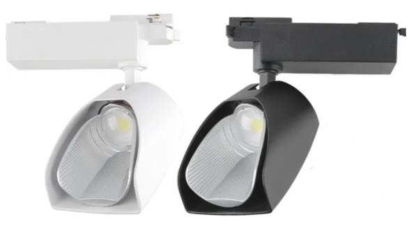Energy Saving Commercial White Black Aluminum 10W 20W 30W Ceiling LED Track Light