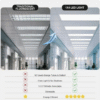 Customizable Indoor LED Panel Light 20W 40W 60W Ultra Thin Slim Office Panel Light
