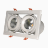 Aluminium 80W Square Recessed 24/40° Ceiling Spot LED Light