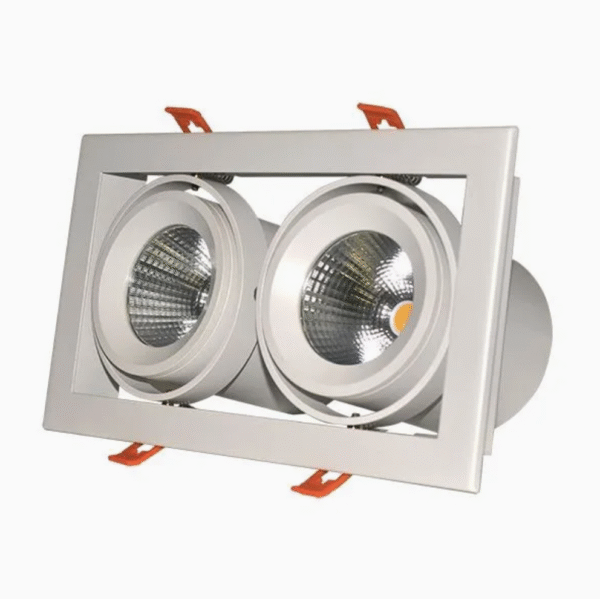 Aluminium 80W Square Recessed 24/40° Ceiling Spot LED Light
