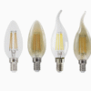 Edision Candle Lamp C35 E14 E27 2W 4W 5W 6W Transparent Amber Glass Vintage Decorative LED Filament Bulb
