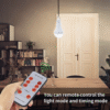 Remote Control Light Sensor LED Solar Bulb A70 9W 250lm with Lithium Battery Dimmable LED Camping Lamp