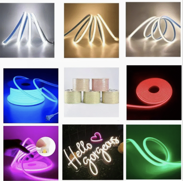 COB-220V-288d-8mm High Quality Stretching Resistance Milky Model COB LED Strips 50cm a Cut