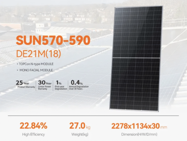 Monocrystalline Jinko Panel Photovoltaic Module N Type Solar Panels