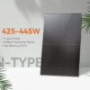 445W Full Black Solar Panel Black Frame Solar Modules for on Grid Solar System