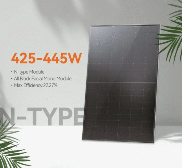445W Full Black Solar Panel Black Frame Solar Modules for on Grid Solar System