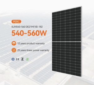 540W 550W 560W Solar Panel for Residential Houses