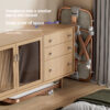 Modern Design Multifunctional Baby Cradle Newborn Bed Portable BB Stitching Wood Grain Cradle