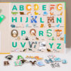 Montessori-Inspired Children's Busy Books for Early Learning Educational Paper Teaching Aid for Alphabet Subtraction Operations