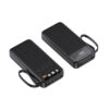Custom Logo Digital Display Micro Type-C Input Two USB-A Output Powerbank 20000mah With 4 Cables Power Bank
