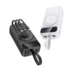 30000mAh Digital Display With Lanyard Power Bank 15W Wireless Charge PD 22.5W Fast Charging With 3 Cables Power Bank