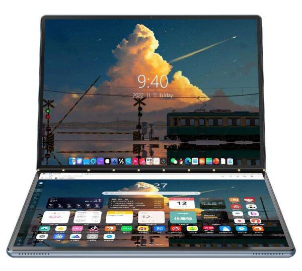 Touch Handwriting Screen Laptop 13.5 Inch Dual Screen Laptop 360-degree Flip Laptop Computer Business Notebook
