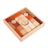 Large Wood Building Block Set With Storage Tray Early Education Creative Play Montessori Kids Toy Stacking Brick Castle Assembly