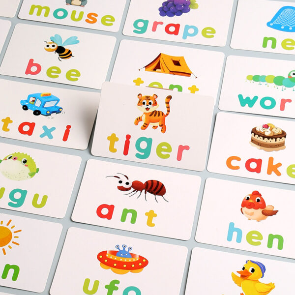 New Alphabet ABC Learning Educational Toys Wooden Puzzle Flash Cards Preschool Activity Letter Spelling Game for Kids Toddlers