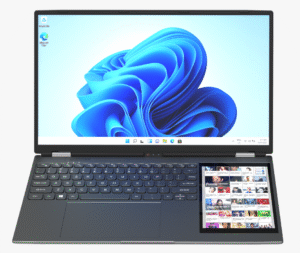 2025 New Design DS15G Personal & Home Laptop Computer Touch Double Screen N95 RAM 32GB 15.6" + 7" Dual Screen Business Laptop