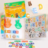 Montessori-Inspired Children's Busy Books for Early Learning Educational Paper Teaching Aid for Alphabet Subtraction Operations