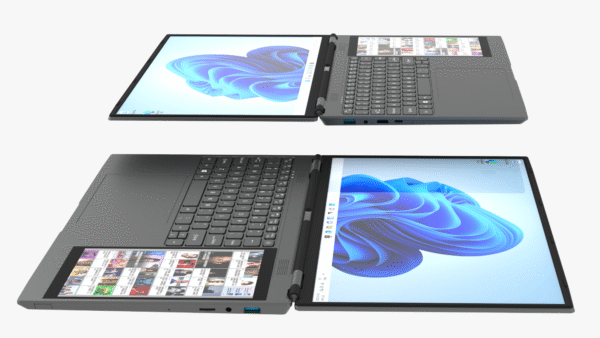 2025 New Design DS15G Personal & Home Laptop Computer Touch Double Screen N95 RAM 32GB 15.6" + 7" Dual Screen Business Laptop