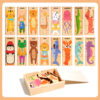 Children's Animal Jigsaw Puzzle Educational Toys Preschool Puzzles Kids' Montessori Toys Wooden Puzzles for Toddlers 1-3