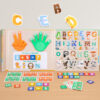 Montessori-Inspired Children's Busy Books for Early Learning Educational Paper Teaching Aid for Alphabet Subtraction Operations