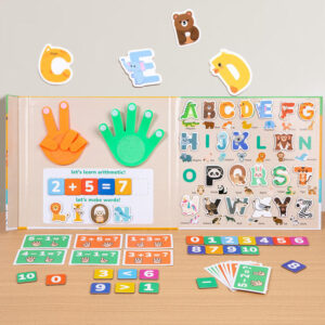 Montessori-Inspired Children's Busy Books for Early Learning Educational Paper Teaching Aid for Alphabet Subtraction Operations