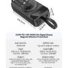 30000mAh Digital Display With Lanyard Power Bank 15W Wireless Charge PD 22.5W Fast Charging With 3 Cables Power Bank