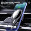 TYPE-C 360 Degree Rotation Aluminum Car Charger 15W Air Vent Wireless Car Holder for Mobile Phone
