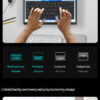 14 Inch Dual-screen Flip Notebook Full-size 360° Flip Dual IPS Screen Laptop Computer Thin and Portable