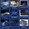 American Design New 16+14 Inch Dual Touch Screen Laptop I7-9750H 2TB SSD Light Office Laptop