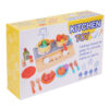 Wooden Play Cooking Utensils Play Set Educational Pretend Play Kitchen Accessories Set Cutting Food Toys for Girls Boys Toddler