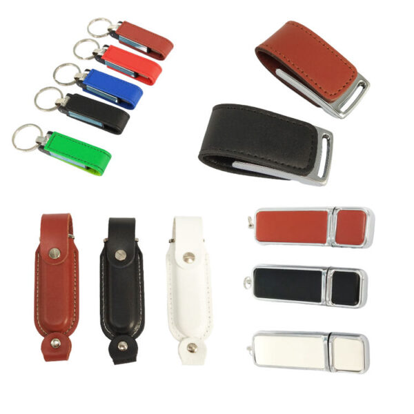 High Quality Leather Pen Drive Gift Usb Memory 2.0 3.0 2GB 4GB 8GB 16GB Pendrive 32GB 64GB 128GB Usb Flash Drive