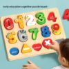 Children's Cartoon Alphabet Number Shape Puzzle Blocks Early Education Wooden Matching Game Jigsaw Intelligence Educational Toys