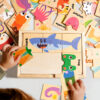 Children's Animal Jigsaw Puzzle Educational Toys Preschool Puzzles Kids' Montessori Toys Wooden Puzzles for Toddlers 1-3
