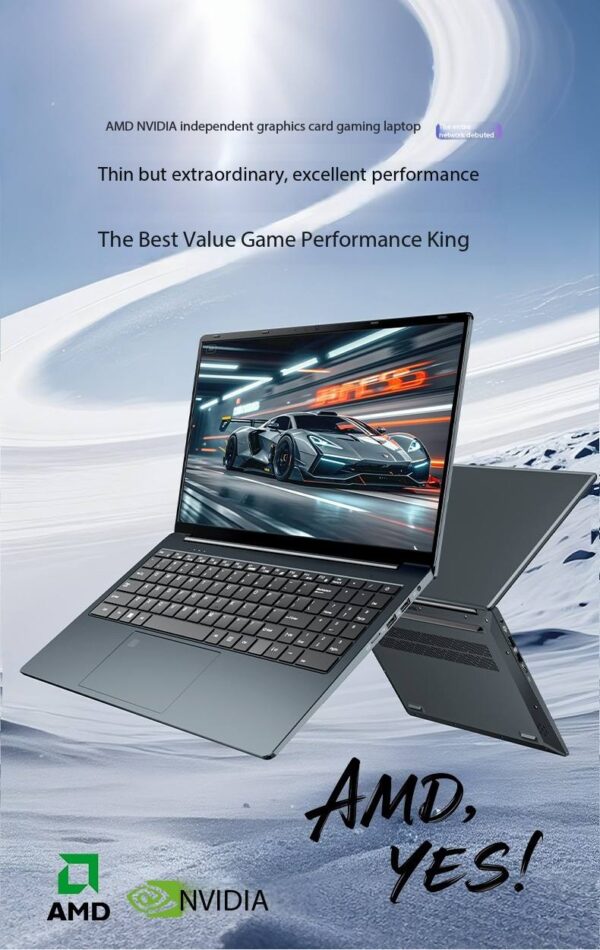 Gaming Laptop 15.6" Inch Laptop - MX350 DDR3 AMD Notebook Win11 with Backlit Keyboard Fingerprint Unlock Laptop