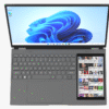 2025 New Design DS15G Personal & Home Laptop Computer Touch Double Screen N95 RAM 32GB 15.6" + 7" Dual Screen Business Laptop
