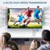 HOOMC Wireless Mirror Screen Plug-and-Play Mirrorcast for IPhone/Android/Mac OS/Windows Video Splitters Converters AirPlay Wifi