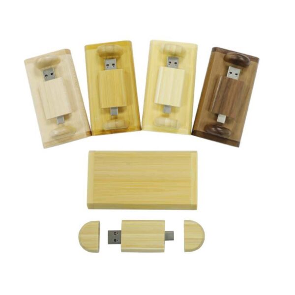 Custom Logo Wooden Wood Gift 2.0 3.0 Type C Usb Flash Drive 4GB 8GB 16GB 32GB 64GB 128GB Pen Drive Memory Stick Pendrive