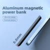Custom Logo Light Thin Slim Design 5000mah Magnetic Wireless Power Bank Fast Charging Pd20w Type-C Mini Powerbank