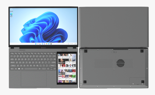 2025 New Design DS15G Personal & Home Laptop Computer Touch Double Screen N95 RAM 32GB 15.6" + 7" Dual Screen Business Laptop