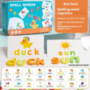 New Alphabet ABC Learning Educational Toys Wooden Puzzle Flash Cards Preschool Activity Letter Spelling Game for Kids Toddlers
