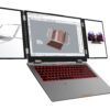 16" + 10.5" + 10.5" Three Screen I7 1260P Business Laptop With Face Recognition Unlock Support External Graphics Card