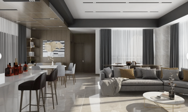 Sunny Gray Porcelain Ceramic Marble Tiles