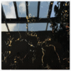 Dubai Building Decoration 600X600mm Ceramics Wear Resistant Black Gold Marble Floor Tile