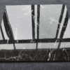 Dubai Building Decoration 600X600mm Ceramics Wear Resistant Black Gold Marble Floor Tile