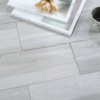 Modern Dining Hall Floor Anti-Microbial Grey Ceramic Wood Tile