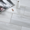 Modern Dining Hall Floor Anti-Microbial Grey Ceramic Wood Tile