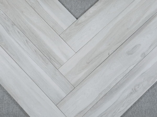 Modern Dining Hall Floor Anti-Microbial Grey Ceramic Wood Tile