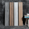 Modern Dining Hall Floor Anti-Microbial Grey Ceramic Wood Tile